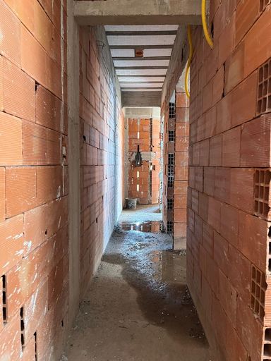 Corredor de acesso aos quartos