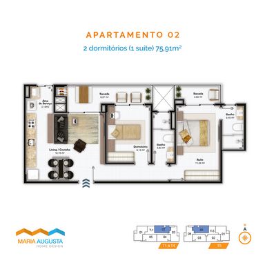 Planta unidade disponível 105T5