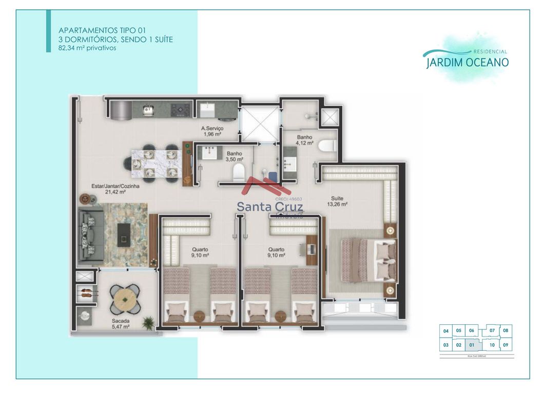 Apartamento, 3 quartos, 82 m² - Foto 8