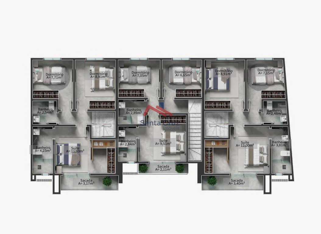 Sobrado à venda com 3 quartos, 100m² - Foto 19