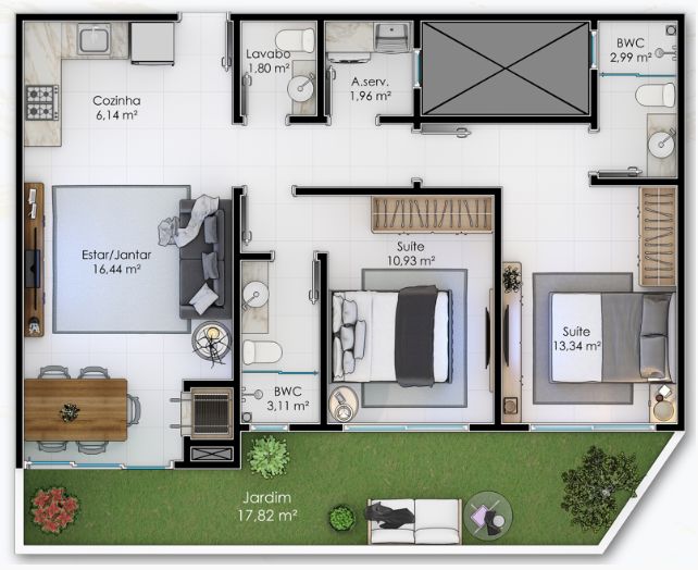 Apartamento, 2 quartos, 69 m² - Foto 11