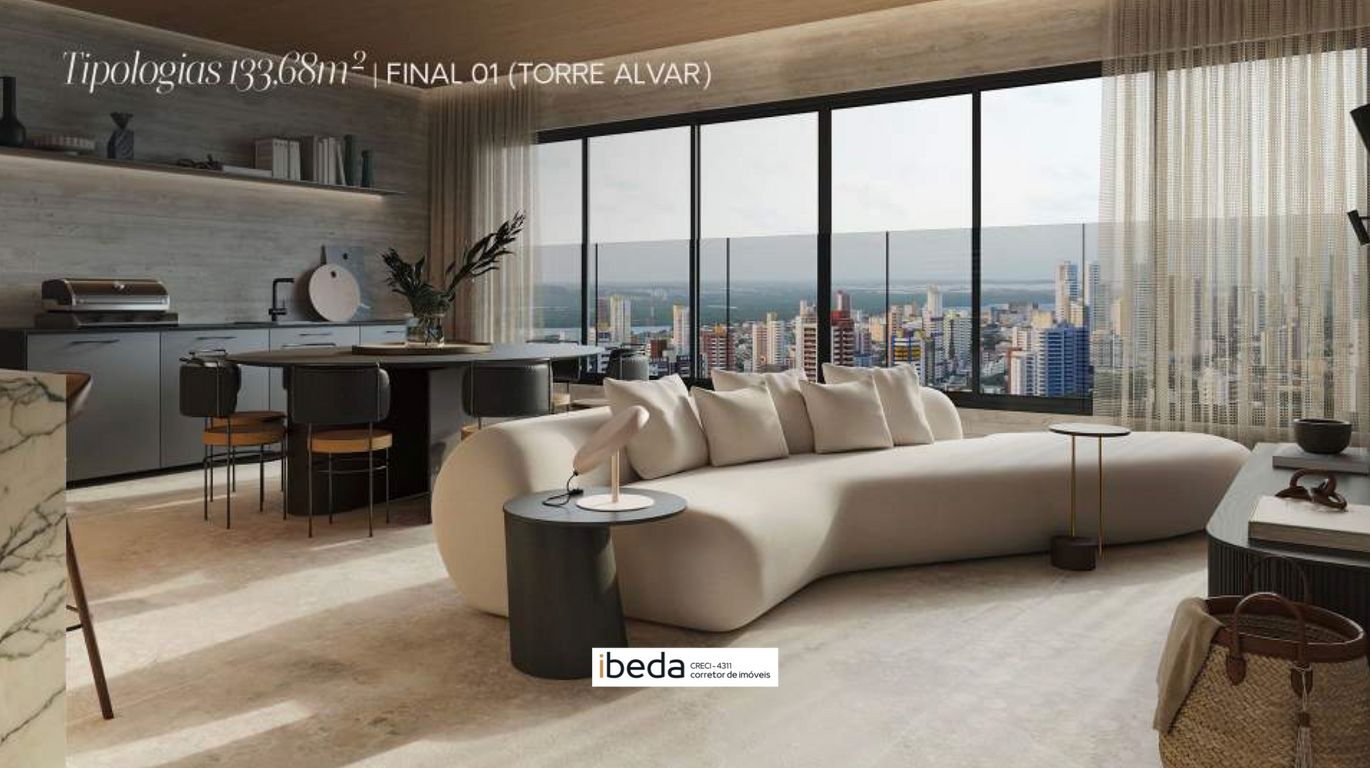 Apartamento à venda com 3 quartos, 134m² - Foto 2