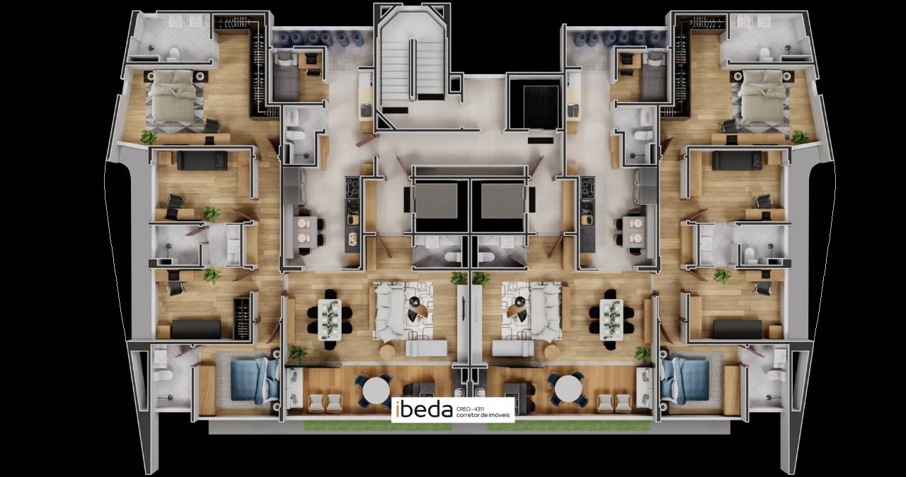 Apartamento à venda com 4 quartos, 165m² - Foto 4