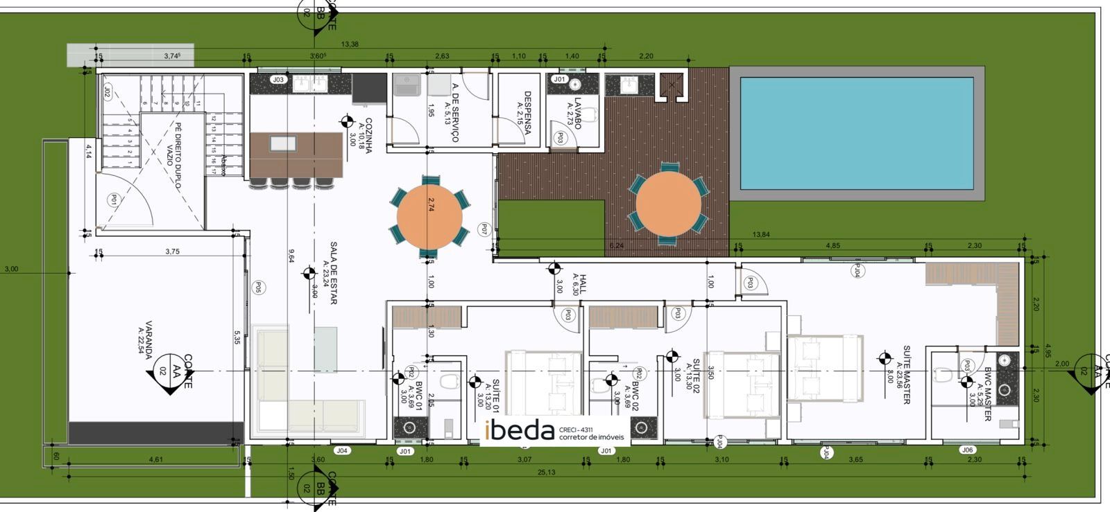 Casa de Condomínio à venda com 3 quartos, 390m² - Foto 2