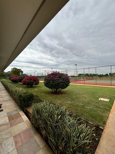 Vista da áras lazer para campos esportivos