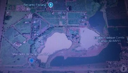 Localização na BR-163 próximo à Vila Vargas