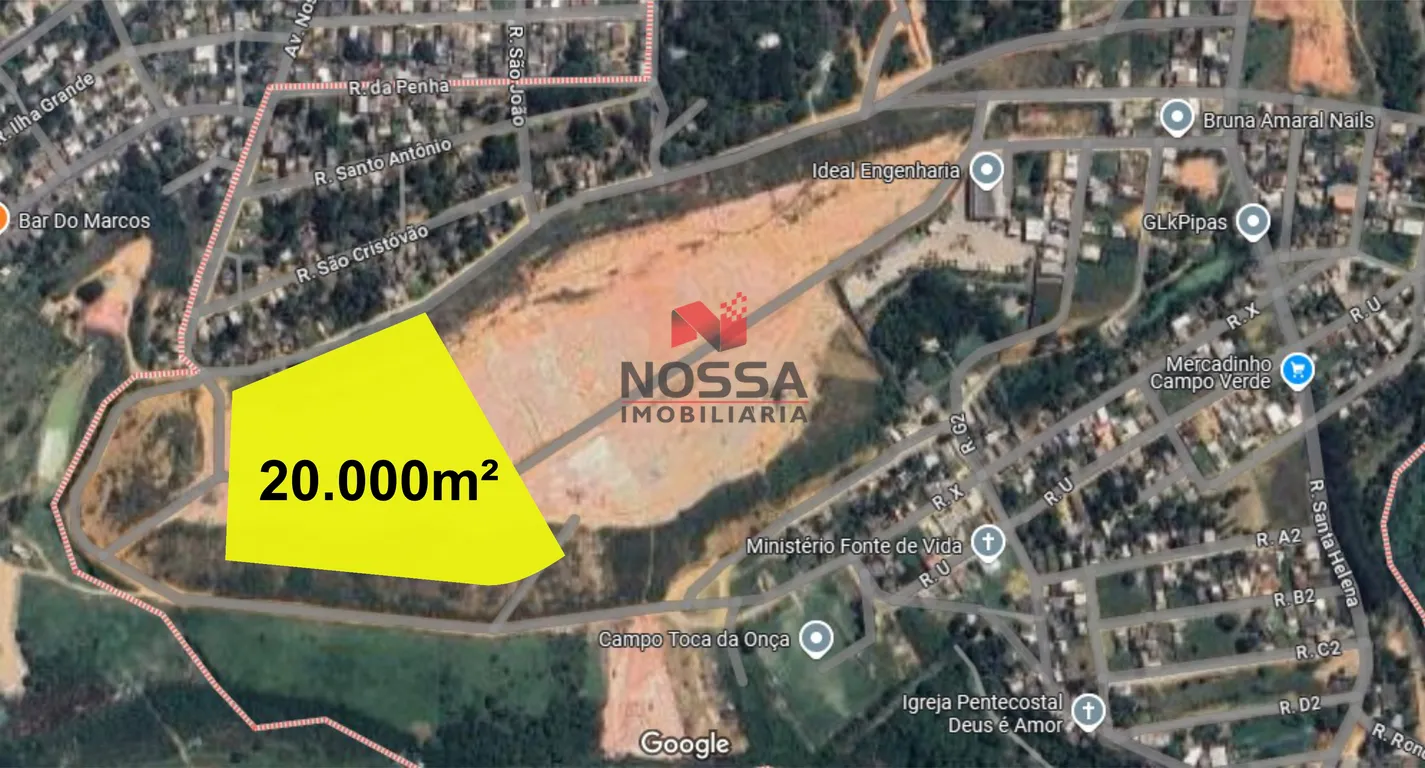Àrea com 20.000m², Terraplanado e com drenagem.