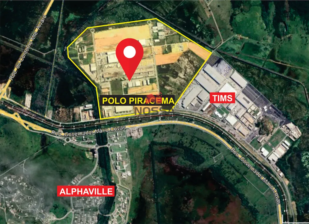 Àrea com 3.000m², Terraplanado no Polo Piracema