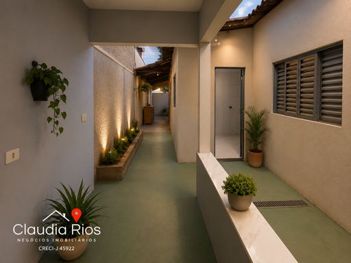 Imagem ilustrativa do corredor lateral (home Staging virtual)staging virtual)