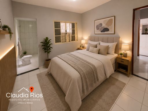 magem ilustrativa suite casal (home staging virtual)