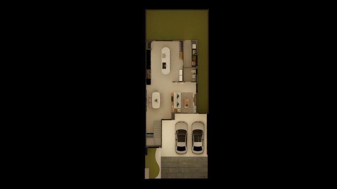 Planta do Sobrado de 228 m² - Térreo