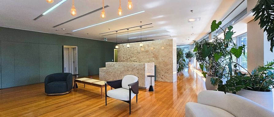 JetCorp LAJE MOBILIADA  CORPORATIVA  BERRINI TRIPLE A LOCAÇÃO ESCRITÓRIO