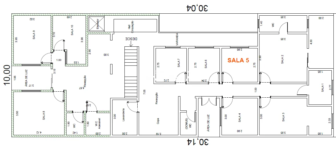 SALA COMERCIAL P/ LOCAÇÃO, INDAIATUBA, JD COLIBRIS, AR COND INCLUSO, AC 7,98 M²