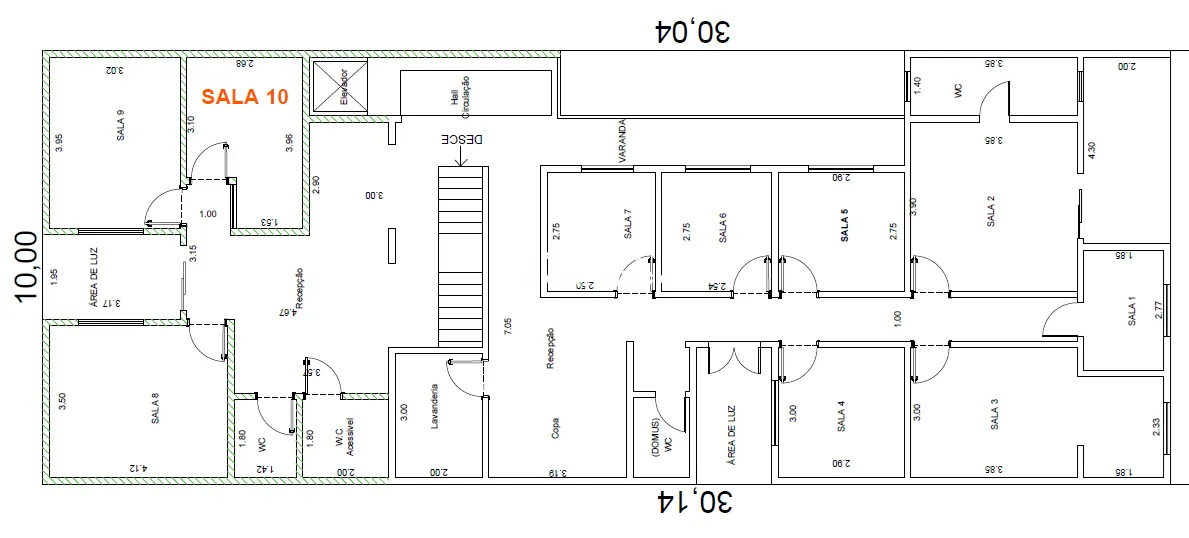 SALA COMERCIAL P/ LOCAÇÃO, INDAIATUBA, JD COLIBRIS, AR COND INCLUSO, AC 12,00M²