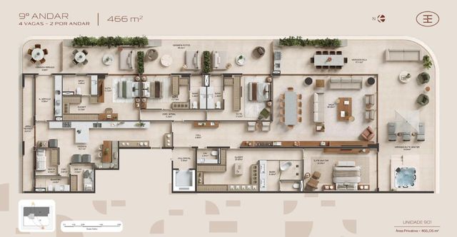 Planta 9º andar