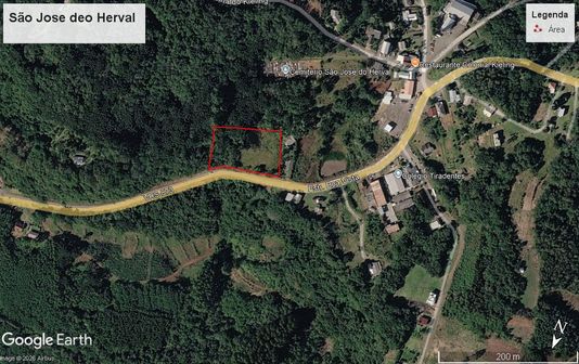 Localização da área