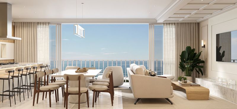 Sala de Jantar e Estar Integradas - Tipo 01