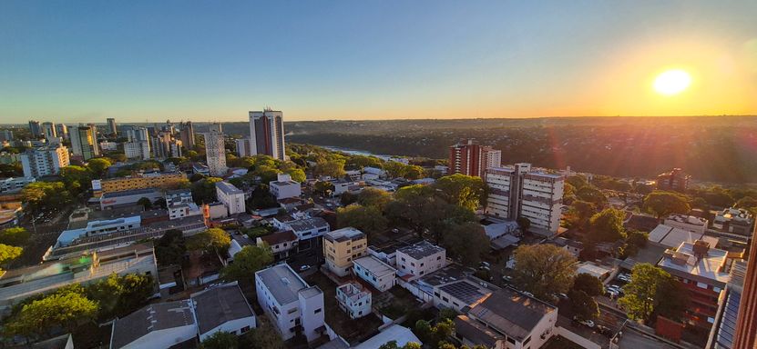 Linda vista do  Apartamento à venda no Edifício Grand Prix - Centro de Foz do Iguaçu