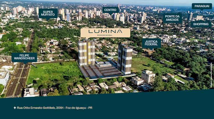 Localização - Lumina Residecial Foz do Iguaçu