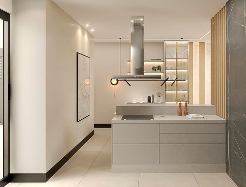 Cozinha - Sobrado à Venda, Rua Tibagi, Campos do Iguaçu, Foz do Iguaçu.