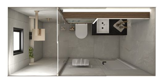 Banheiro Suíte Master - Sobrado à Venda, Rua Tibagi, Campos do Iguaçu, Foz do Iguaçu.