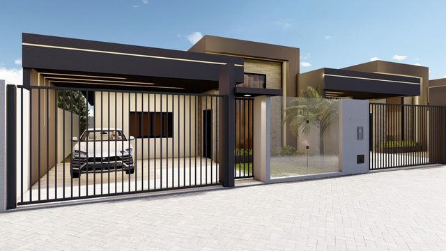 Casas à Venda no Jardim Canadá II em Foz do Iguaçu, 3 quartos sendo 1 suíte, 2 vagas de garagem.