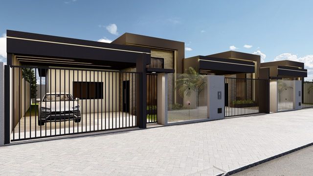 Casas à Venda no Jardim Canadá II em Foz do Iguaçu, 3 quartos sendo 1 suíte, 2 vagas de garagem.