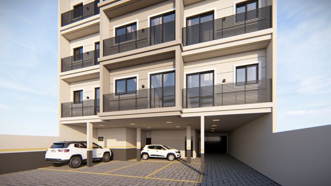 Residencial Vila Passeo - Detalhe fachada fundos