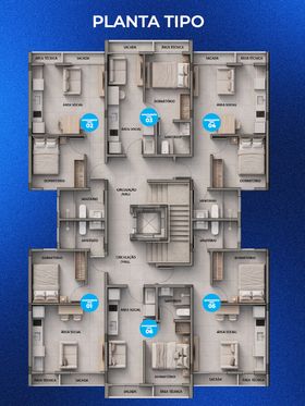 Residencial Vila Passeo - Planta primeiro piso