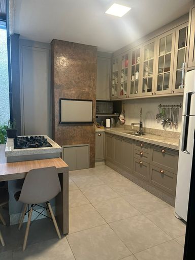 Cozinha com churrasqueira