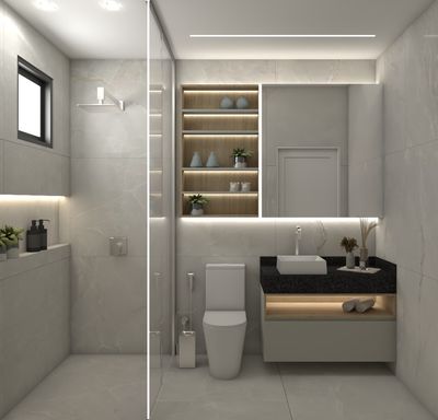 Banheiro Suíte Master - Sobrado à Venda, Rua Tibagi, Campos do Iguaçu, Foz do Iguaçu.