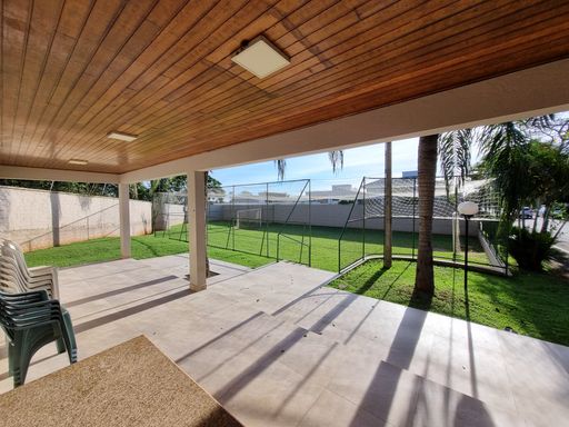 Vista do campo de futebol