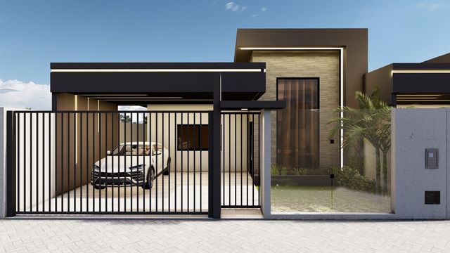 Casas à Venda no Jardim Canadá II em Foz do Iguaçu, 3 quartos sendo 1 suíte, 2 vagas de garagem.