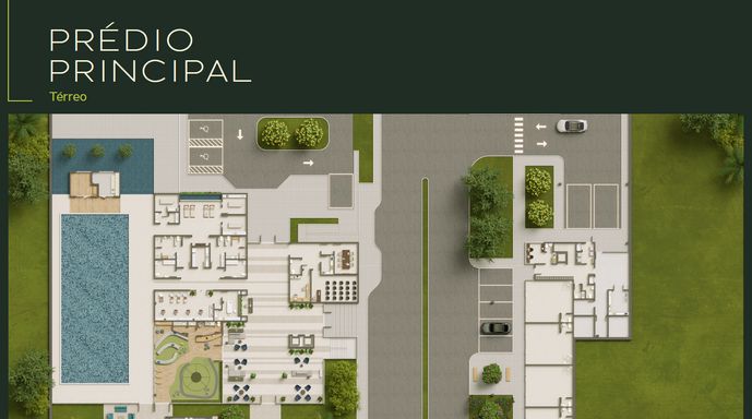 Colinas Golf Residence - Prédio Principal Térreo