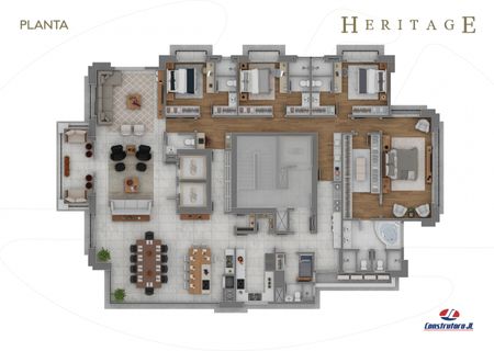 Heritage Cascavel - Planta Apartamentos