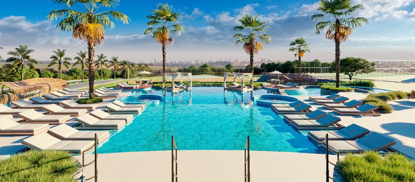 Colinas Golf Residence - Piscina Externa com Bar