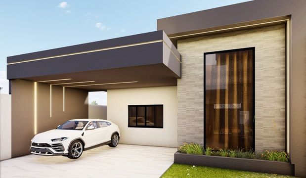 Casas à Venda no Jardim Canadá II em Foz do Iguaçu, 3 quartos sendo 1 suíte, 2 vagas de garagem.