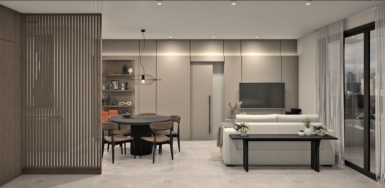 Sala de TV - Edifício Residencial Novo Horizonte