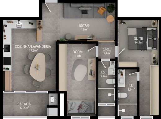 Planta Final 2 e 5 - Edifício Residencial Novo Horizonte