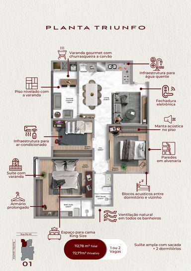 Edifício Paris Palace - Planta Triunfo