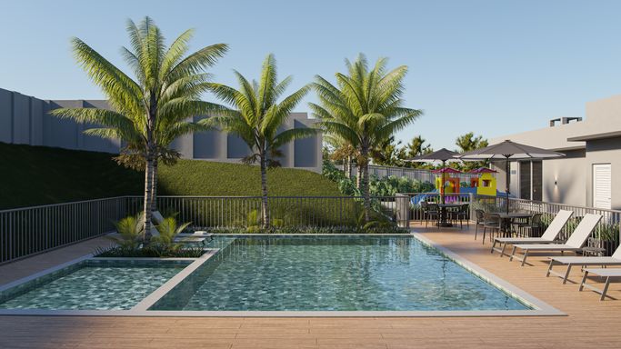 Piscinas Adulto e Infantil - Lumina Residecial Foz do Iguaçu