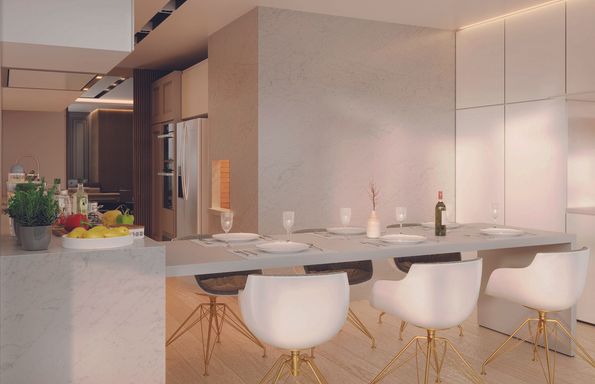 Cozinha e espaço gourmet - Apartamentos à venda em Foz do Iguaçu, 3 Suítes, Grande Rio Resort Residence