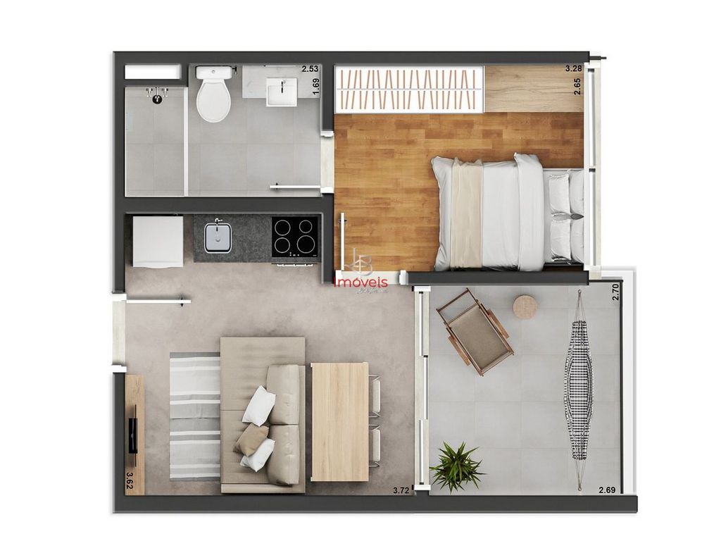 Apartamento, 1 quarto, 37 m² - Foto 19