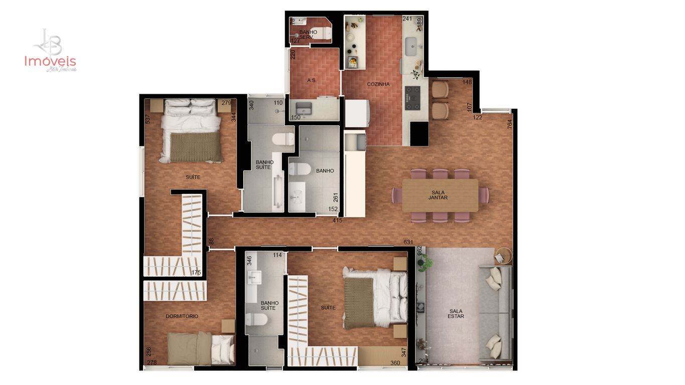 Apartamento, 3 quartos, 107 m² - Foto 9