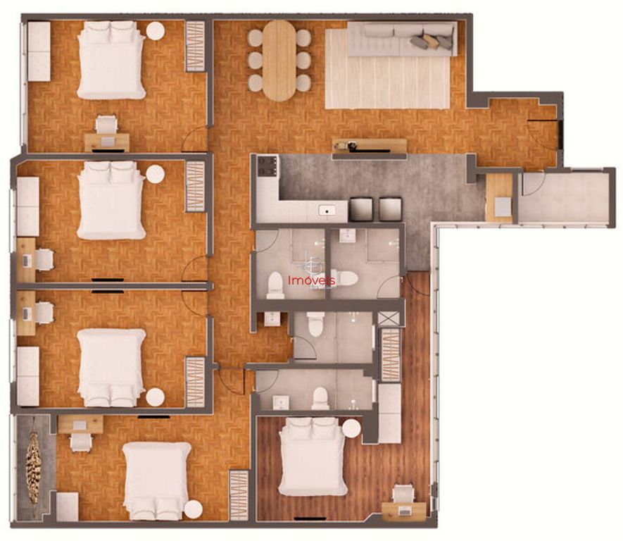 Apartamento, 5 quartos, 160 m² - Foto 35