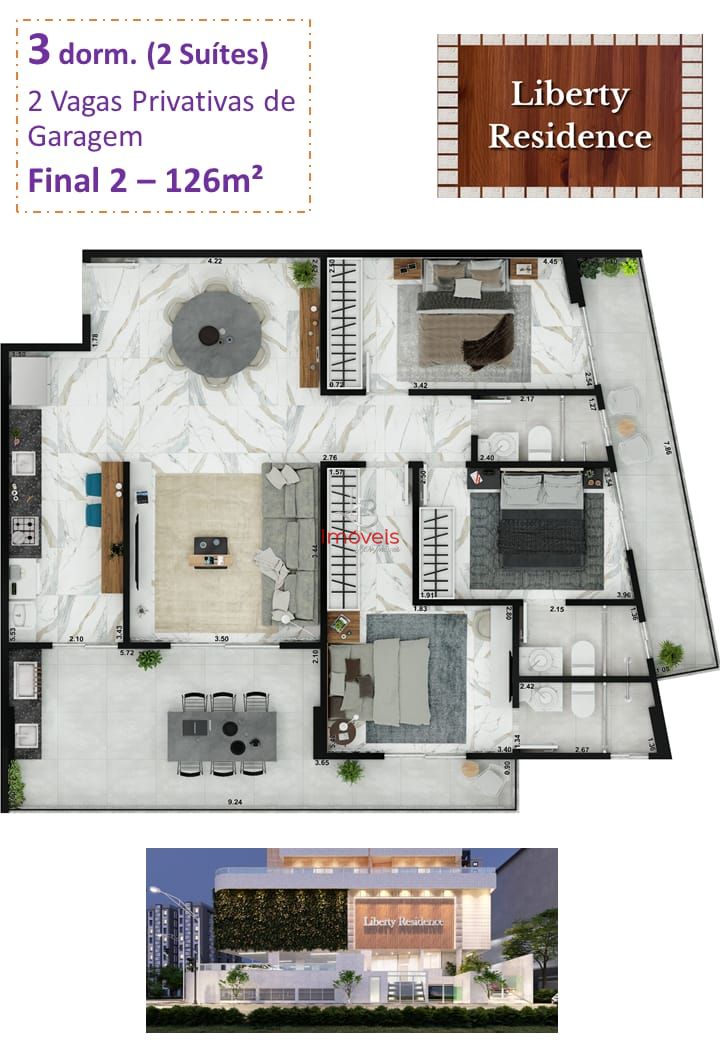 Apartamento, 3 quartos, 126 m² - Foto 14