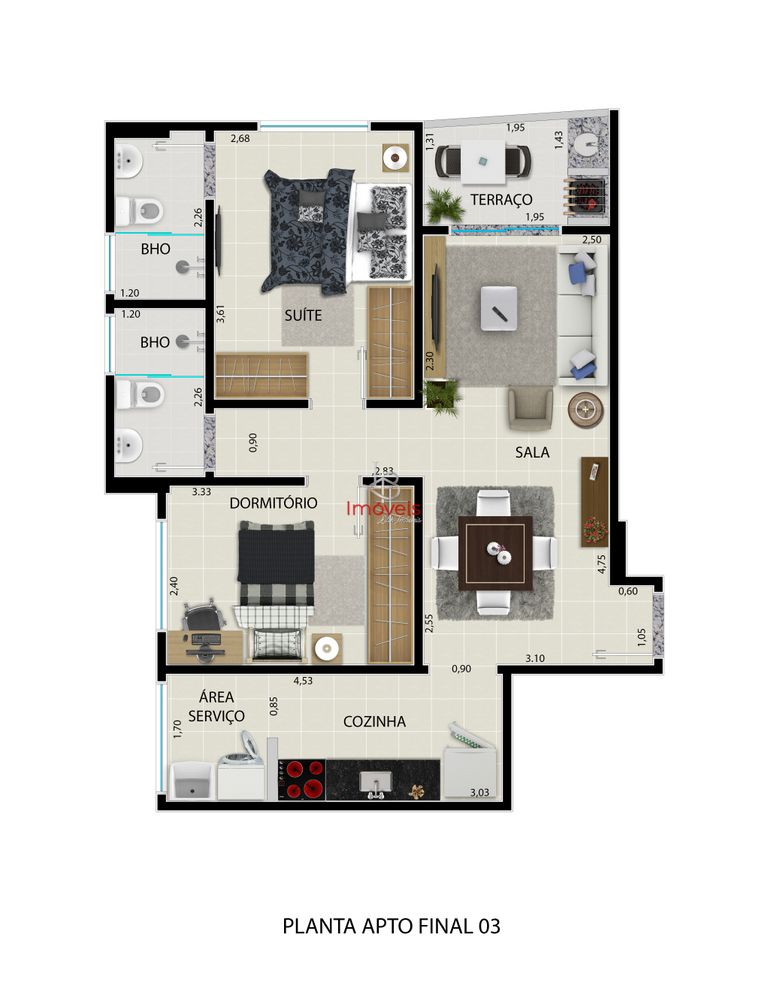 Apartamento, 2 quartos, 60 m² - Foto 8