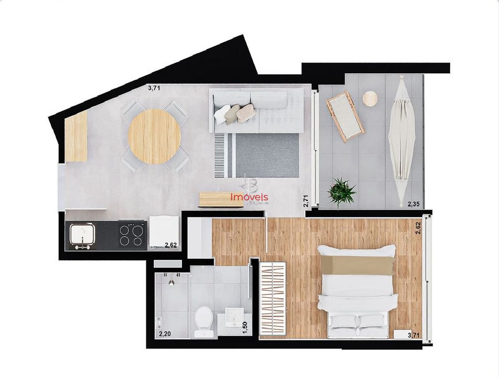 Apartamento, 1 quarto, 46 m² - Foto 22