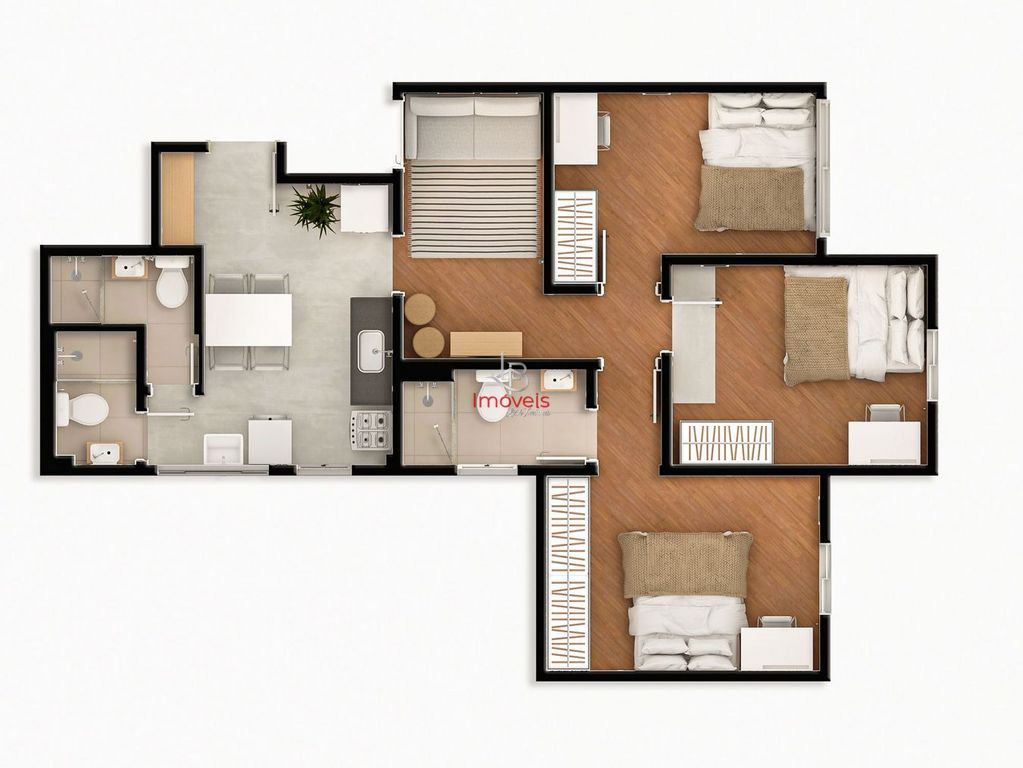 Apartamento, 3 quartos, 64 m² - Foto 20