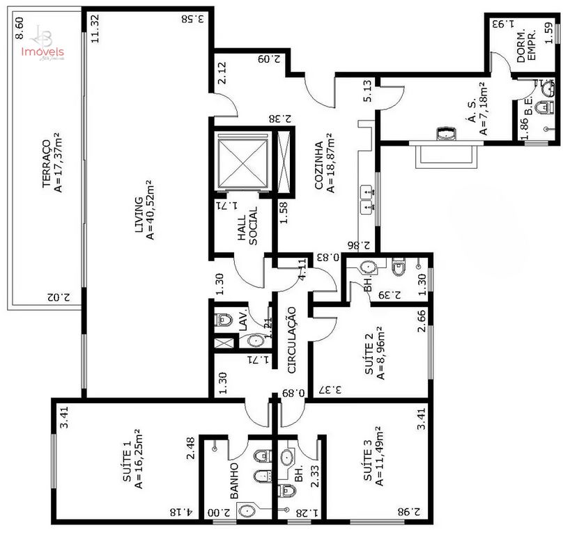 Apartamento, 3 quartos, 167 m² - Foto 45